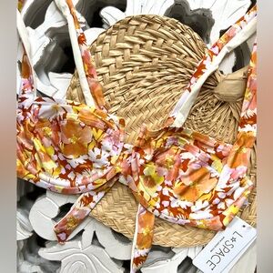 L*SPACE CAMELLIA UNDERWIRE SWIM BIKINI TOP